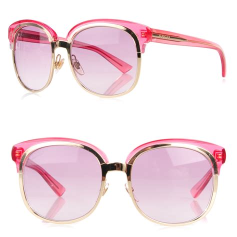 gucci pink sunglasses 2017|Gucci sunglasses female.